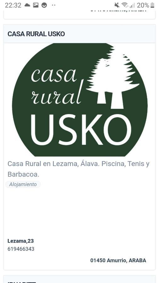 Casa Rural Usko X Vi0020 Амурріо Екстер'єр фото